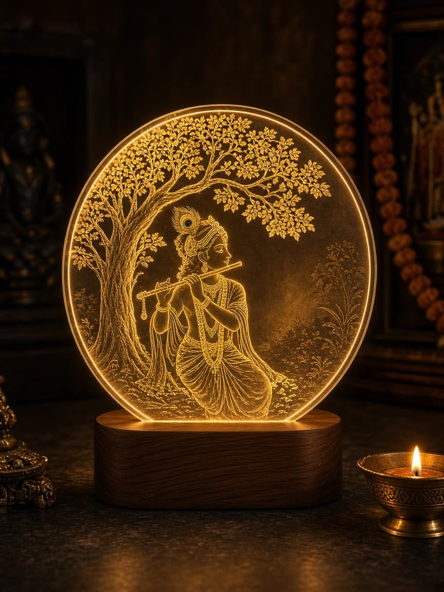 Krishna Leela Lamp