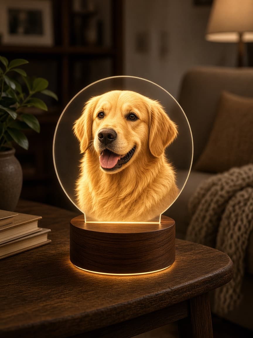 Paw Prints Lamp